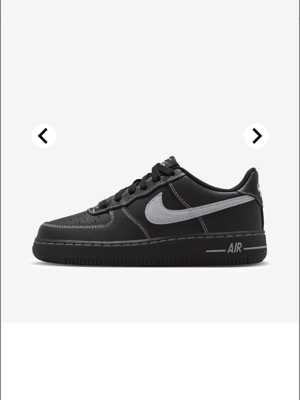 Nike Black and Gray Low-Top Air Sneakers